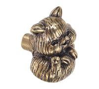 Ipetboom Poignée de Porte en Laiton Massif de Chat, Style Vintage Décoratif, Résistante à L'usure, pour Meuble et Rénovation Intérieure