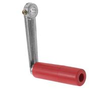 Ipetboom Poignée de Souffleur Manuel Antidérapante en Alliage D'aluminium et Plastique Dur, Poignée de Manivelle Ergonomique Compatible Poêle à Granulés, Souffleur de Jardin et Camping,