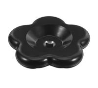 Ipetboom Poignée de Vanne à Volant Bakélite Noire à Tige Carrée 6x6x70 Mm Embase Métallique, Levier de Soupape de Régulation de Pression pour Robinet Extérieur Industriel et Commercial