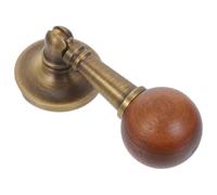 Ipetboom Poignées De Tiroir Petit Style Chinois Vintage En Noyer Foncé Et Laiton Vieilli, Bouton Décoratif Rond Pour Armoire Cuisine, Remplacement Rustique,