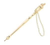 Ipetboom Pointeur Torah Métal avec Chaîne Doré pour Lecture Biblique Juive Outil de Lecture à Main Ergonomique Résistant et Polyvalent pour Synagogue École et Maison