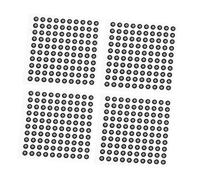 Ipetboom Points de Référence Autocollants pour Scanner 3D, Marqueurs à Réflexion Diffuse 3D, Accessoires de Suivi Optique, Compatibles Multi-scanners, Ø3 Mm Intérieur Ø6 Mm Extérieur, Lot