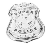 Ipetboom Police Pin Badge Étoile à Six Côtés Métal Accessoire Cosplay Unisexe Pour Fête Et Jeu De Rôle