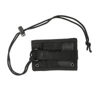 Ipetboom Porte-badge Tactique Oxford Noir Porte-cartes Identité Portable Protection Transparente avec Cordon pour Étudiants et Professionnels