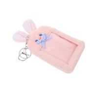 Ipetboom Porte-Cartes avec Porte-clés Étui pour Cartes Photo Mignon Protège-Cartes Kawaii Organisateur De Cartes Identité