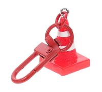 Ipetboom Porte Clés Cône de Circulation Rouge Petit Résine et Robuste Accessoire Polyvalent pour et Clés Cadeau Original pour à Thème Construction