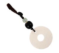 Ipetboom Porte Clés Jade Feng Shui avec Charme Pi Accessoire Naturelle Créatif et pour Protection et