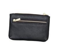 Ipetboom Porte-Monnaie en PU Noir à Fermeture Éclair, Petit Format