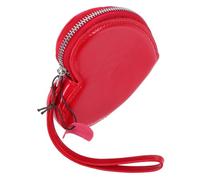 Ipetboom Porte Monnaie Forme de Cœur Rouge PU Sac de Rangement Compact et pour Cartes Pratique pour Shopping et Voyage