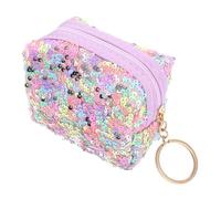 Ipetboom Porte-Monnaie Porte-clés Miniature à Paillettes Pochette Zippée pour Femme Et Garçon Et Filles Petite Trousse Cosmétique pour Paquet à Main