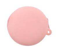 Ipetboom Porte-Monnaie Silicone Rond Minimaliste Petit Sac pour Écouteurs et Accessoires Robuste et Facile à Nettoyer pour Femmes et Garçon Fille