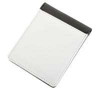 Ipetboom Porte-Monnaie Sublimé Mince Vierge en Cuir PU Blanc pour Bricolage, Portefeuille Fait Maison Compact pour Cartes de Crédit, Porte-Cartes Pratique et Léger pour Voyage et Usage