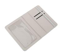 Ipetboom Porte-Passeport en PU Blanc/Gris Étui à Passeport Sublimé Protection Étanche De Voyage Homme pour Voyages Multifonctionnel Et
