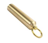 Ipetboom Porte-Pilules Étanche en Laiton Organisateur de Flacon à Pilules de Survie Accessoire de Camping pour Aventure Air et Compact pour Amateurs de Nature