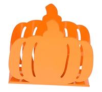 Ipetboom Porte Serviettes Forme Citrouille pour Table Thanksgiving Support Serviette Orange Décoration Automne et Rangement Pratique