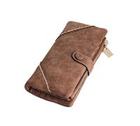 Ipetboom Portefeuille Femme à Fermeture Éclair en Cuir PU Paquet à Main Pratique Design Élégant Sorties Et L'organisation Taille Moyenne