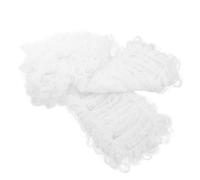 Ipetboom Postiche De Juge Et Avocat Blanche Synthétique Longue Pour Hommes Cosplay Soirées Costumées Cérémonie Judiciaire