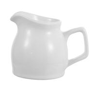 Ipetboom Pot à Lait En Céramique Avec Anse Pichet à Mousser Pichet à Sauce (grand Modèle 190 Ml Surface Lisse)