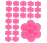 Ipetboom Pot de Colle Jetable 200 Pièces Petite Taille Porte-gobelet pour Extension de Cils Accessoires de Maquillage Usage Salon et Quotidien Rose Coupelle Retardatrice