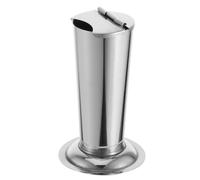 Ipetboom Pot de Rangement en Acier Inoxydable Petit Format pour Pinces à Épiler Bocal de Stockage d'Outils de Coiffure Récipient Compact pour Coton et Instruments Adapté au Salon et