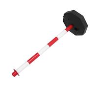 Ipetboom Poteau de Signalisation Mobile pour Circulation et Sécurité Parking Poteau de Délimitation Plastique avec Base Résistant et Polyvalent pour Contrôle Trafic et Formation