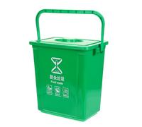 Ipetboom Poubelle Compostage avec Couvercle et Poignée Bac Compost Cuisine Rectangulaire Compact à Suspendre pour Porte de Placard Sous Évier Petite Poubelle Compost pour Déchets