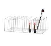 Ipetboom Présentoir à Rouges à Acrylique 24 Compartiments Transparent Multifonctions Pour Cosmétiques, Vernis à Ongles Et Maquillage, Pour Maison, Bureau Et Boutique