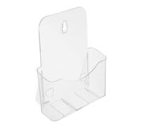 Ipetboom Présentoir de Brochures A5 en Acrylique Transparent Porte-Documents de Bureau Simple et Stable Support pour Flyers et Catalogues pour Organisation de Bureau et Affichage