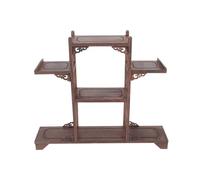 Ipetboom Présentoir en Bois de Poulet pour Objets d'art Étagère de Curiosités Artisanale Support Antique en Bois Naturel Rangement Décoratif pour Bureau et Maison Style Arbre Stand de