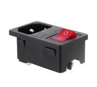 Ipetboom Prise Électrique à 3 Broches avec Interrupteur D’Alimentation et Fusible Intégré 10 A 250 V Prise Secteur Compacte pour Usage Domestique Sécurisée et Facile à Installer Kit