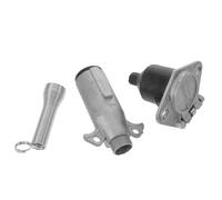 Ipetboom Prise et Fiche de Remorque 7 Broches 24v pour Semi-remorque, Adaptateur de Câblage Robuste, Connecteur Mâle Latéral Étanche Compatible Camions et Camping-Cars, Connexion Stable