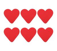 Ipetboom Protections Antidérapantes pour Talons Hauts Rouges, Autocollants Anti-bruit Semelles Intérieures, 3 Paires 6 Pièces, Accessoires Flexibles pour Chaussures, Coussinets Confort