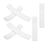 Ipetboom Protections de Frein à Main en Silicone Blanc 3 Paires pour vélos de Route et VTT, Cache-Levier de Frein antidérapant, faciles à Installer et à Entretenir