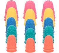 Ipetboom Protège-Doigts Antidérapants en Caoutchouc, Lot de 25 Manchons Flexibles pour Usage Professionnel et Bricolage, Surface Texturée pour Meilleure Adhérence Couleur Aléatoire