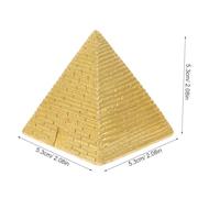 Ipetboom Pyramide Égyptienne Mini Décorative Vintage Dorée Modèle de Pyramide Antique pour Bureau et Maison Cadeau Souvenir et Ornement de Table Polyvalent