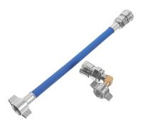 Ipetboom Raccord Coudé pour Tuyau D'air Comprimé Camion, Connecteur Robuste Étanche, Tube D'admission D'air Pneumatique Bleu pour Réservoir de Gaz, Accessoire Haute Pression pour Système