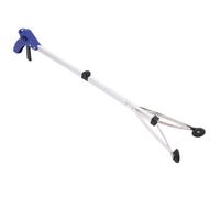 Ipetboom Ramasse-Déchets Pliable en Alliage D’Aluminium Blanc Outil D’Assistance pour Atteindre les Déchets Pince de Préhension Légère et Résistante pour Usage Intérieur et Extérieur