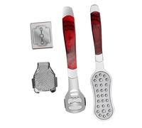 Ipetboom Râpe à Pied Acier Inoxydable pour Soins des Callosités et Peau Morte Kit de Outils Légers et Pratiques pour Exfoliation et Nettoyage