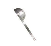 Ipetboom Rapporteur D’Angle en Acier Inoxydable 180° Double Bras Articulé Outil de Mesure D’Angle Précis pour Menuiserie Architecture et Dessin Technique Goniomètre Rotatif Robuste et