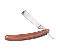 Ipetboom Rasoir Droit Manuel Vintage Acier Inoxydable avec Manche Bois Rasoir Coupe Choux Traditionnel pour Hommes pour Rasage et Confortable