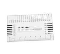 Ipetboom Règle de Mesure de Précision pour Estimation Détection de Défauts Film Transparent Outil Multiusage pour Mesurer de Ligne et Cartes de Flaws