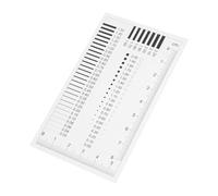 Ipetboom Règle de Mesure Transparente Haute Précision pour Fissures Jauge Dinspection de Taches et Rayures Outil Polyvalent pour des Défauts
