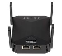 Ipetboom Répéteur Wi-FI 300 Mbps 2,4 Ghz 4 Antennes Externes, Amplificateur de Signal sans Fil, Compatible Routeur, Extension Couverture Maison et Bureau, Alimentation EU Ac220-240v, Noir