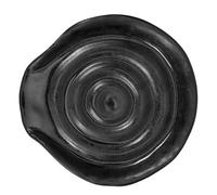 Ipetboom Repose-Cuillère en Porcelaine Noire Support à Cuillère en Céramique Incliné Porte-Cuillère Cuisine pour Plan de Travail Accessoire Hygiénique et Décoratif Présent pour