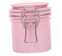Ipetboom Réservoir de Stockage de Colle à Cils Protection L'humidité 200ml en Plastique Rose Étanche pour Extensions de Cils à Domicile Salon