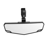 Ipetboom Rétroviseur Central pour UTV ATV VTT Miroir Grand Angle en ABS Résistant aux Chocs Fixation Réglable pour Véhicule Tout-Usage Accessoire de Sécurité pour Conduite hors Route