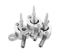 Ipetboom Robinet d'Essence 3 Pièces pour Motos et Quads Vanne d'Arrêt de Réservoir Entrée Sortie en Métal Compatible Kart Buggy et Vtt Valve Carburant Solide pour Gestion du Carburant
