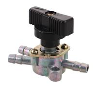 Ipetboom Robinet D'essence de Réservoir 3 Voies pour Moto Tout-usage et Quad, Vanne D'arrêt de Carburant Anti-fuite en Métal Résistant la Corrosion, Interrupteur Précis pour Contrôle