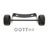 Ipetboom Roue de Remplacement pour Chauffage de Terrasse Gaz Extérieur, Kit 2 Roues en Fer Noires, Mobilité Facile pour Chauffage Mobile de Parasol Extérieur, Pièces de Rechange Patio