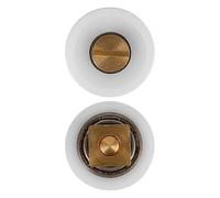 Ipetboom Roues de Moustiquaire en Aluminium Roulement à Billes, Poulies Coulissantes U en Cuivre, 2 Pièces, Poulies Rigides pour Portes et Fenêtres Coulissantes, Montage, Résistance